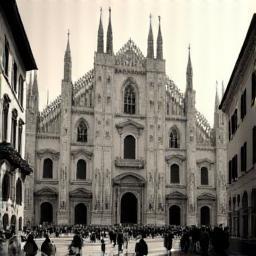 Historical photo of Milan