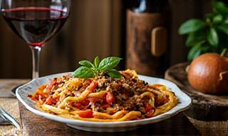 Italian food and wine selection