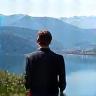 Michael B. enjoying Lake Como view